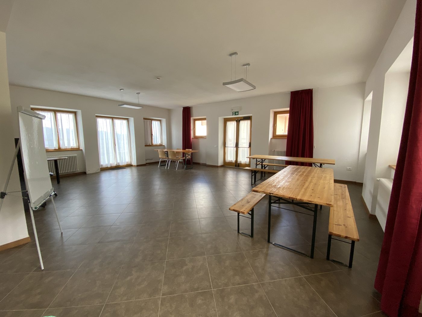 The ground-floor hall
